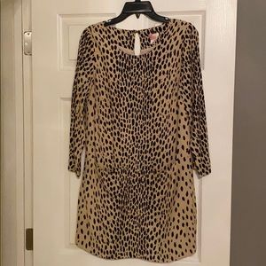 Jcrew leopard shift dress
